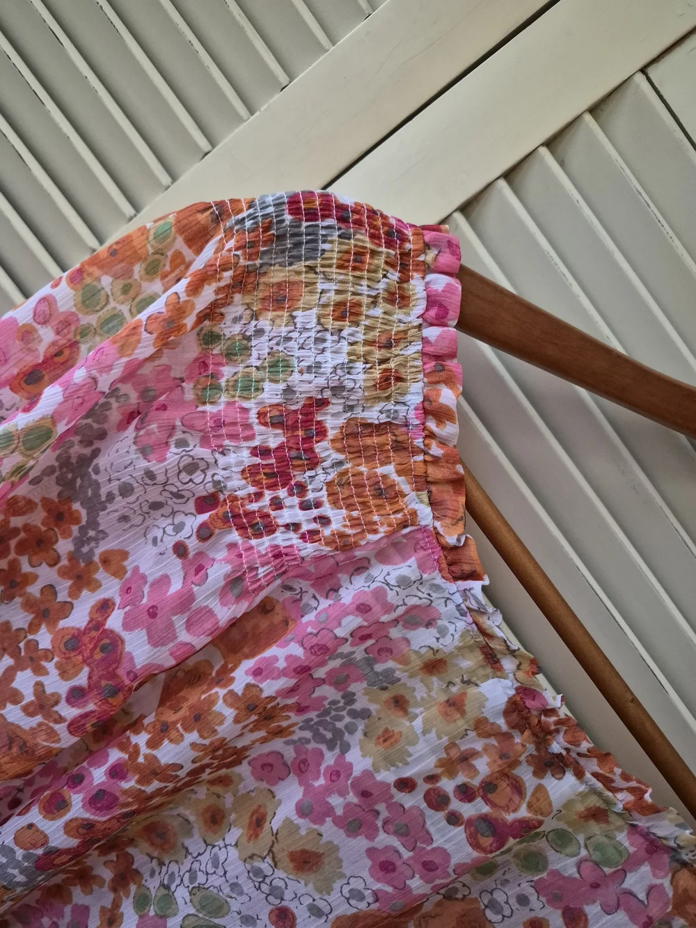 Charter Club Sheer Floral Blouse Size 1X